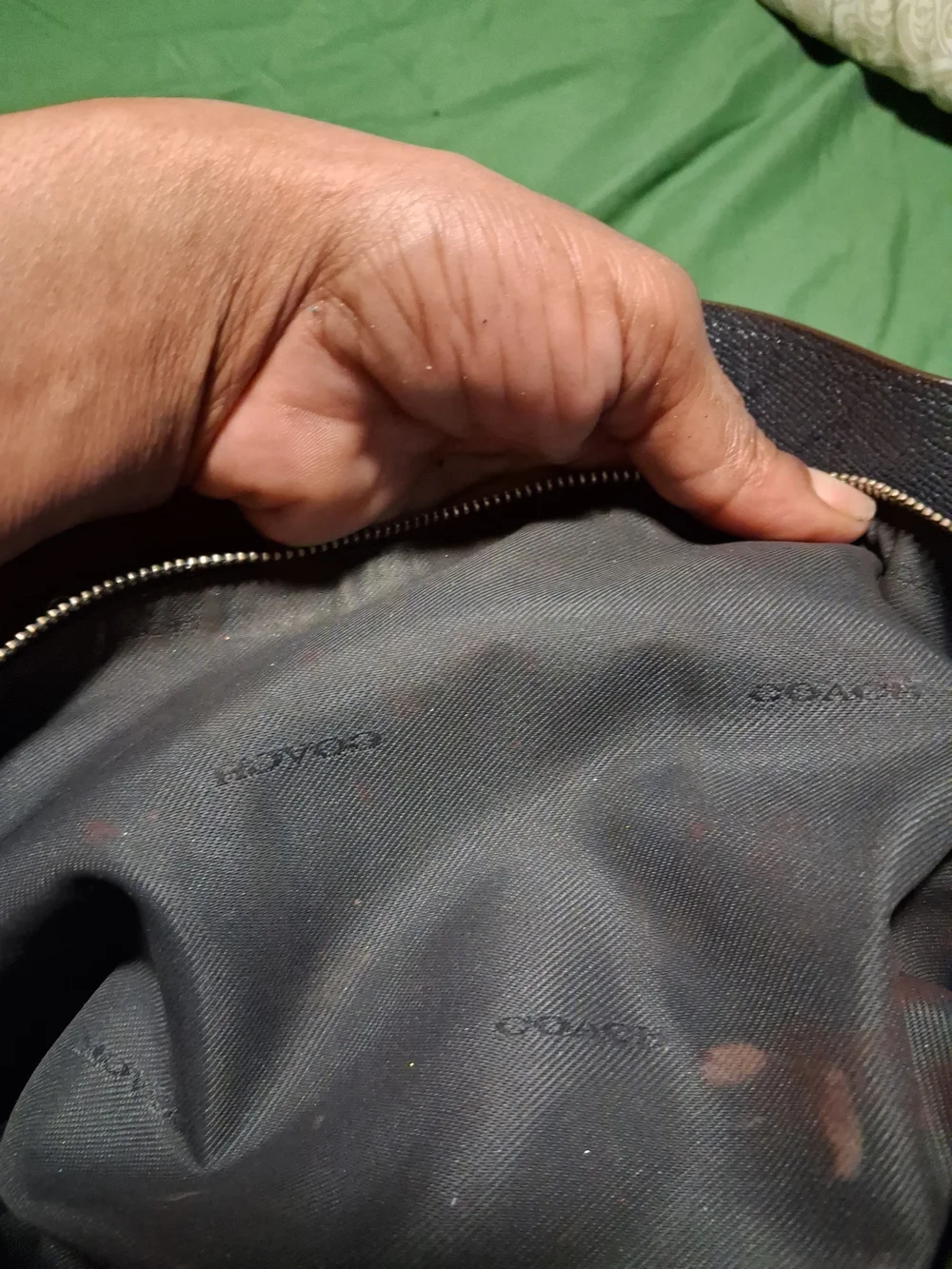Coach pebble leather